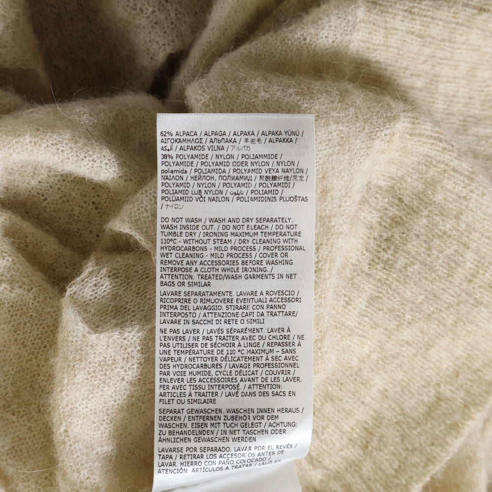 MM6 Maison Margiela(エムエムシックスメゾンマルジェラ) 22AW DAMAGE KNIT CARDIGAN ダメージ加工 アルパカ 5B ニット カーディガン ベージュ S52HA0258