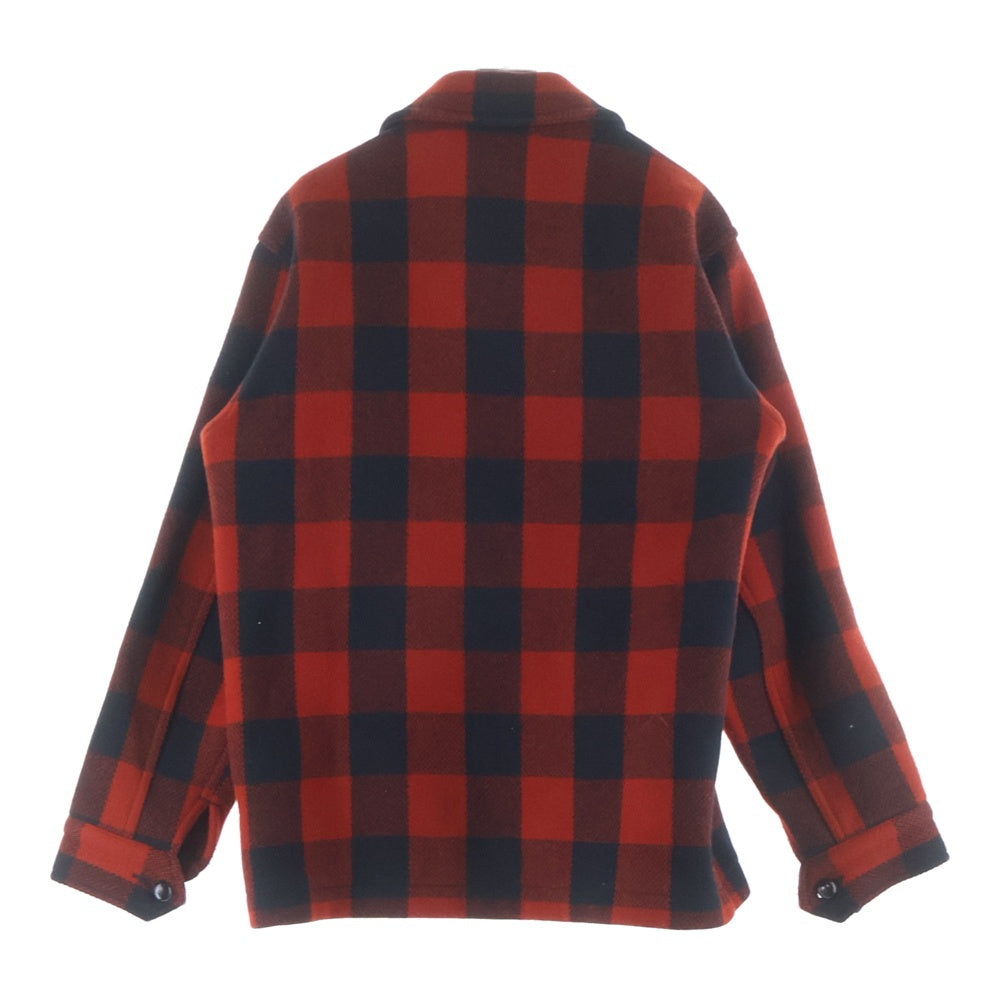 TENDERLOIN(テンダーロイン) T-BUFFALO JKT ブロックチェック バッファロー ウールシャツジャケット レッド/ブラック