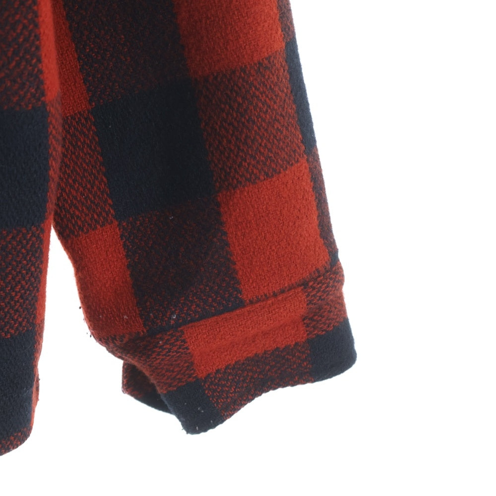 TENDERLOIN(テンダーロイン) T-BUFFALO JKT ブロックチェック バッファロー ウールシャツジャケット レッド/ブラック