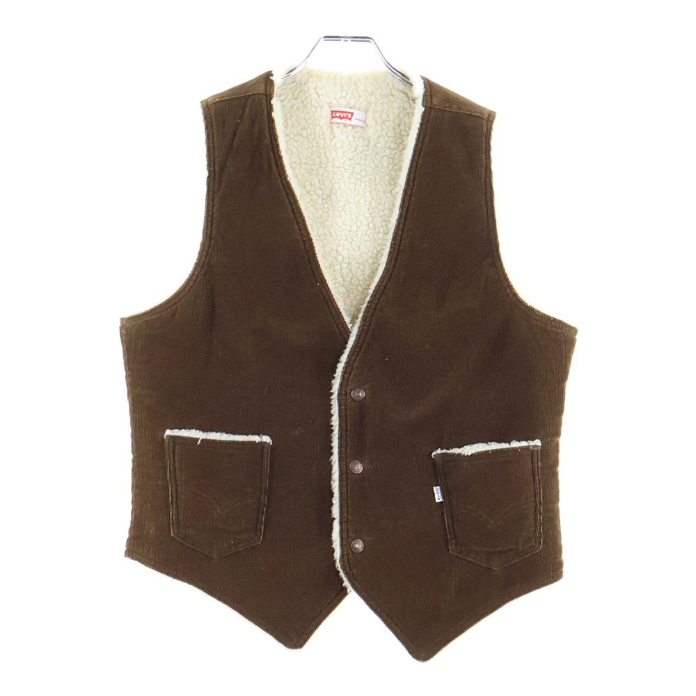 Levi's(リーバイス) 70s vintage コーデュロイ ボア ベスト ブラウン