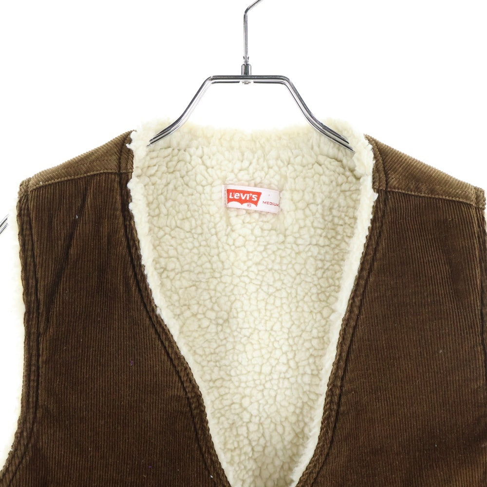 Levi's(リーバイス) 70s vintage コーデュロイ ボア ベスト ブラウン