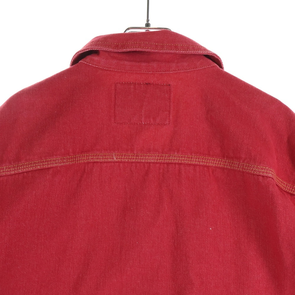 GUESS(ゲス) デニムトラッカージャケット レッド