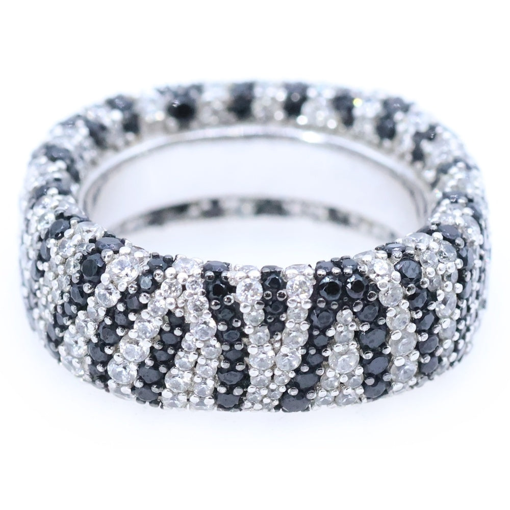 APM MONACO(エーピーエムモナコ) チャンキー ゼブラ リング シルバー