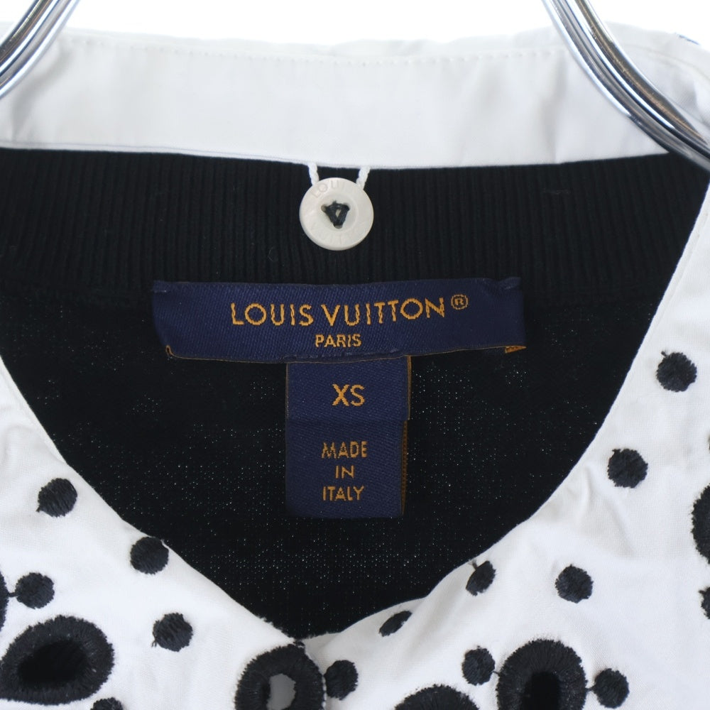 LOUIS VUITTON(ルイヴィトン) ブロイダリーカラージップアップニット