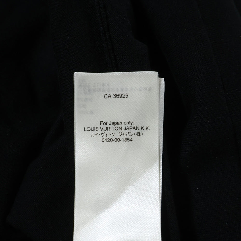 LOUIS VUITTON(ルイヴィトン) ブロイダリーカラージップアップニットドレス 半袖ワンピース ブラック FSKD01MYI レディース