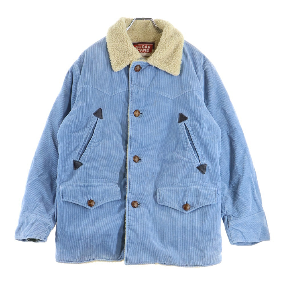 SUGAR CANE(シュガーケーン) コーデュロイ 裏ボア ランチジャケット ブルー