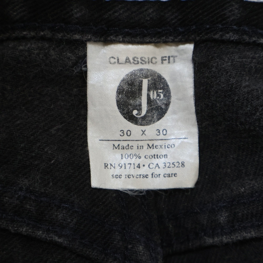 Armani Exchange(アルマーニ エクスチェンジ) CLASSIC FIT クラシックフィット ジップフライ デニム ストレートパンツ ブラック