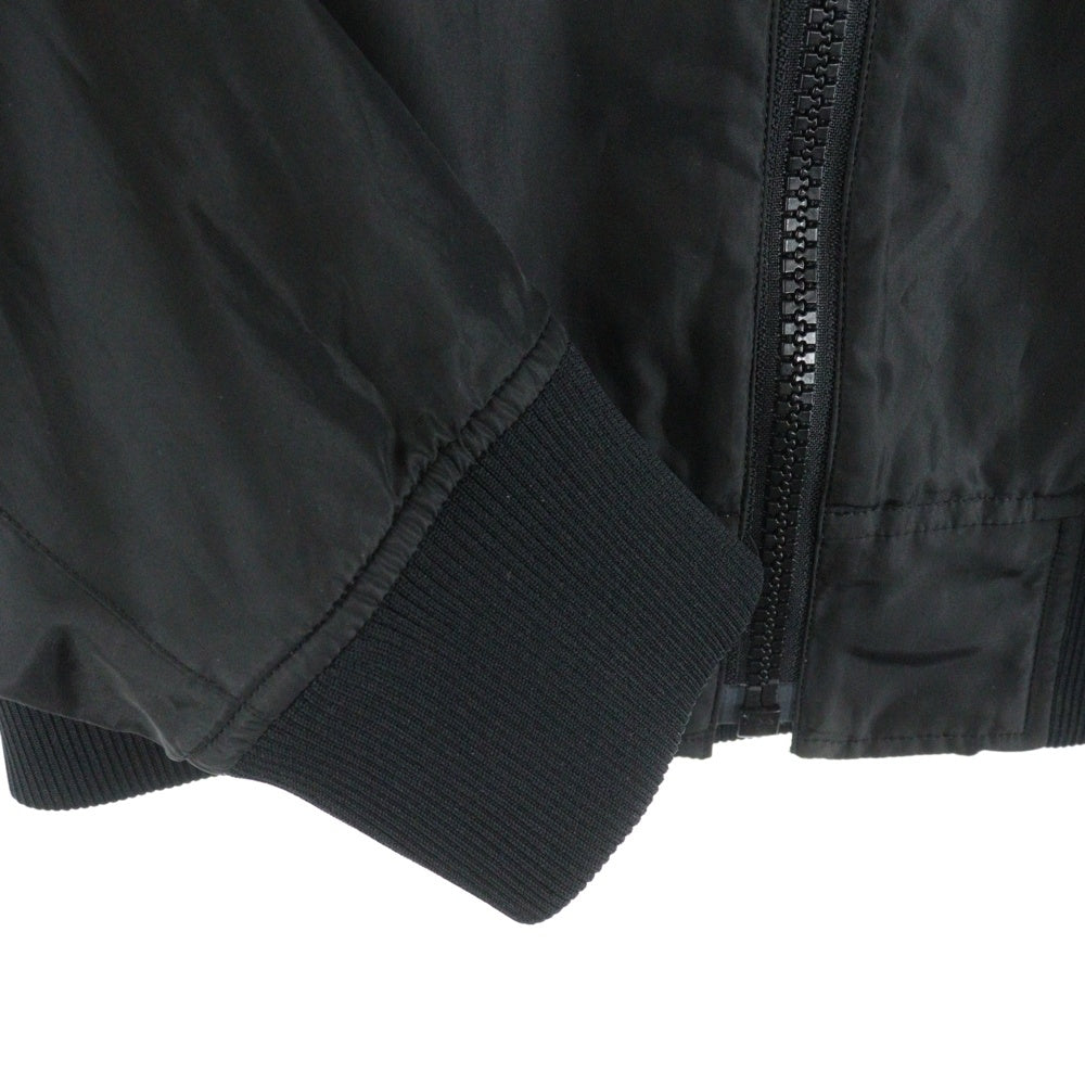 BURBERRY BLACK LABEL(バーバリー ブラックレーベル) モチーフ刺繍 チェック柄 リバーシブル フーデッドジャケット ブラック/グレー BMP10-209-06