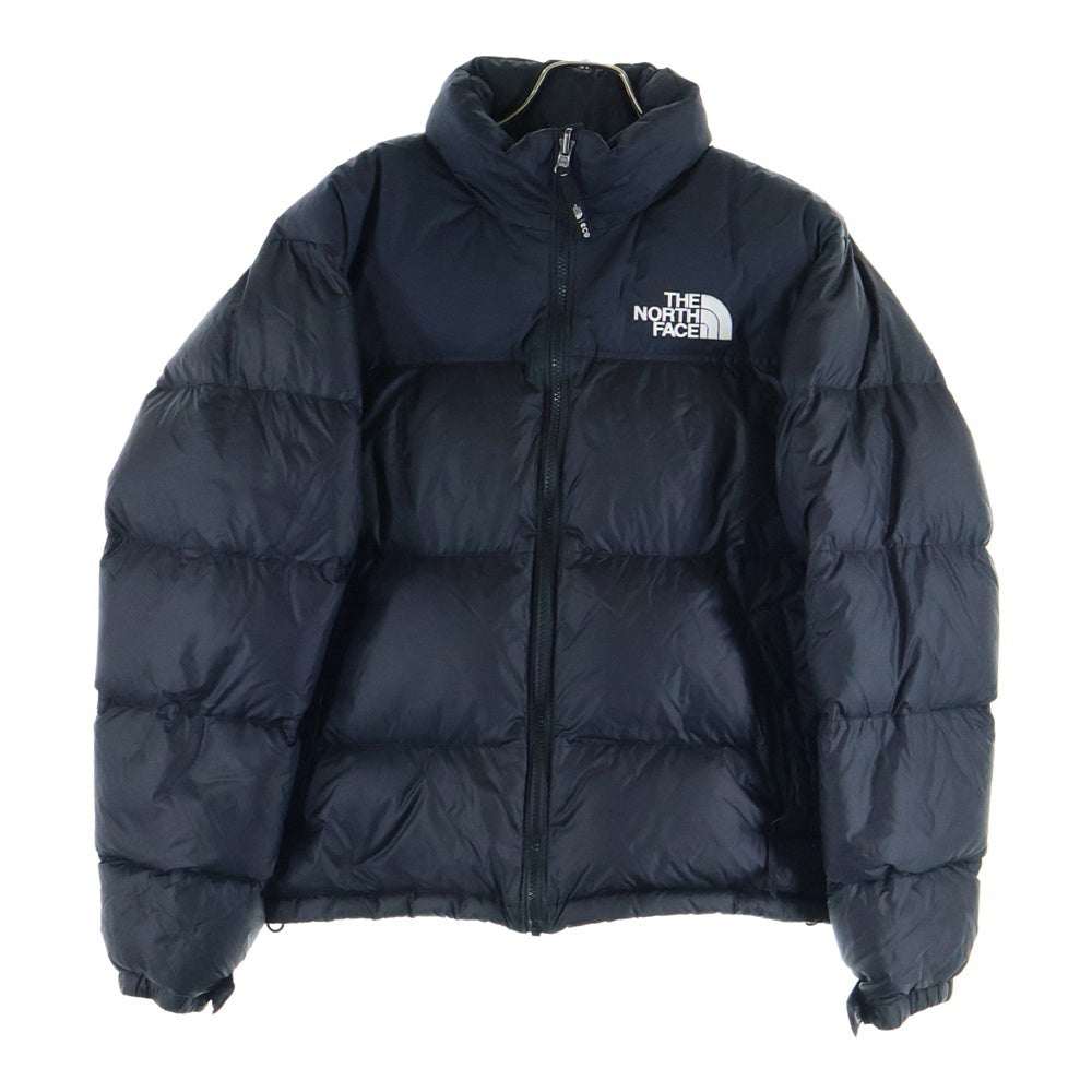 THE NORTH FACE(ザノースフェイス) ECO NUPTSE JACKET エコ ヌプシ 胸ロゴデザイン ダブルポケット ジップアップ ダウンジャケット ブラック NJ1DM62A