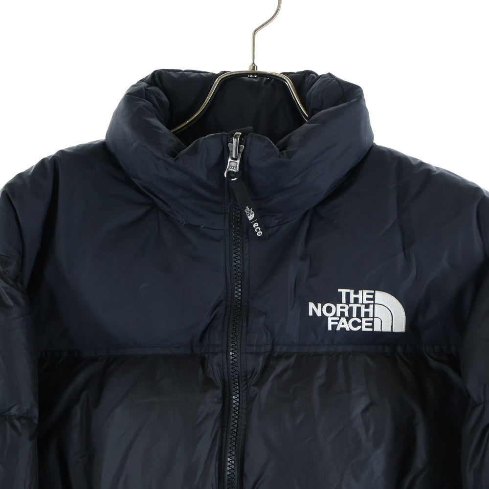 THE NORTH FACE(ザノースフェイス) ECO NUPTSE JACKET エコ ヌプシ 胸ロゴデザイン ダブルポケット ジップアップ ダウンジャケット ブラック NJ1DM62A