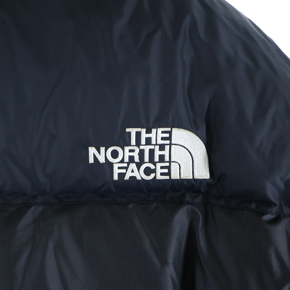 THE NORTH FACE(ザノースフェイス) ECO NUPTSE JACKET エコ ヌプシ 胸ロゴデザイン ダブルポケット ジップアップ ダウンジャケット ブラック NJ1DM62A