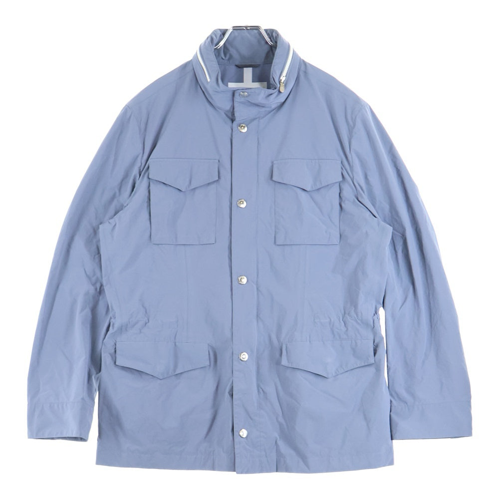 BRUNELLO CUCINELLI(ブルネロクチネリ) ナイロン マルチポケット フーデッド ミリタリージャケット グレー MD4796164