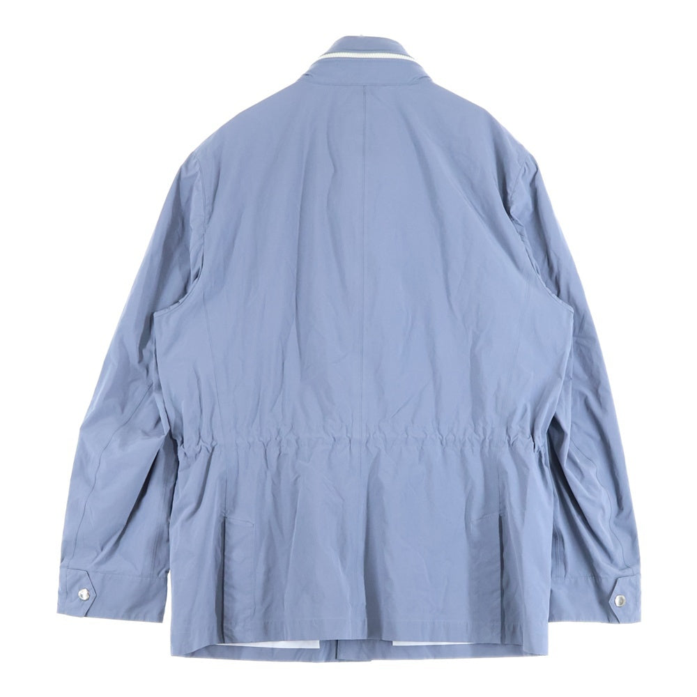 BRUNELLO CUCINELLI(ブルネロクチネリ) ナイロン マルチポケット フーデッド ミリタリージャケット グレー MD4796164