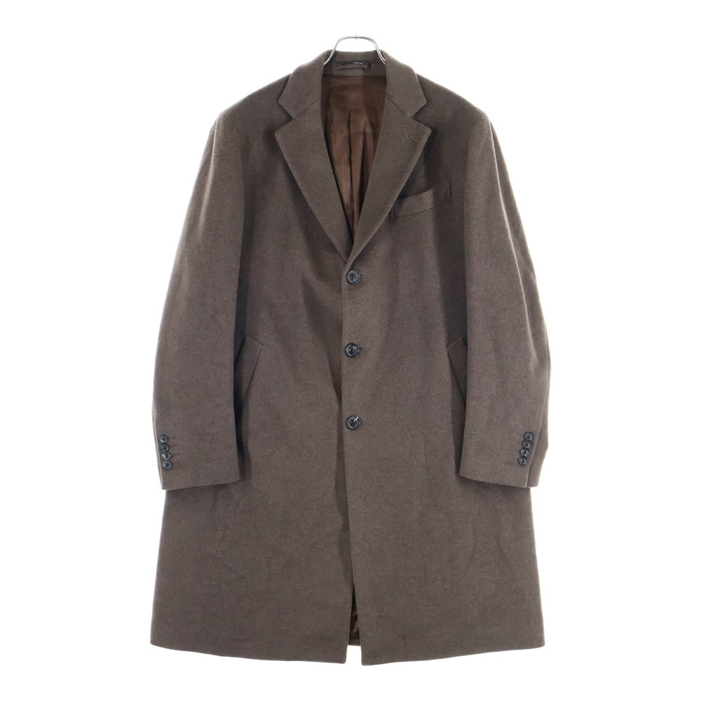 LARDINI(ラルディーニ) イタリア製 カシミア チェスターフィールドコート ブラウン JW23636AQ