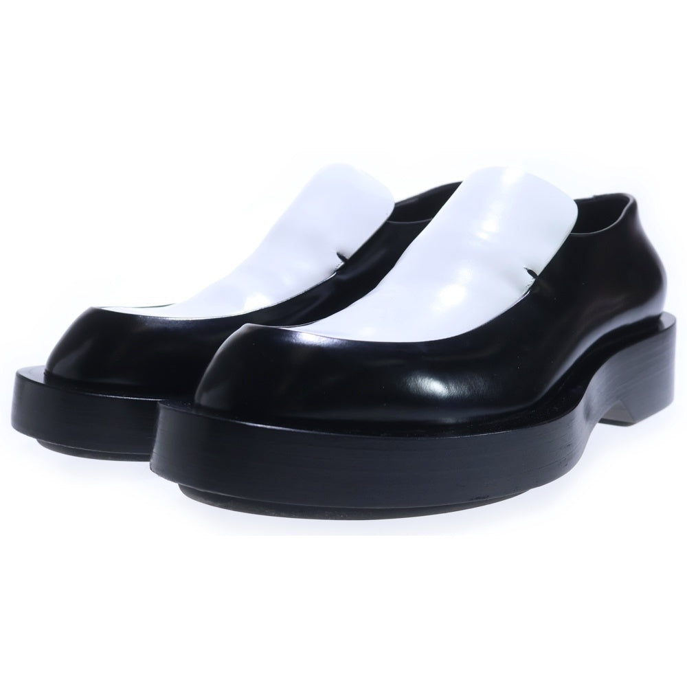 JIL SANDER(ジルサンダー) 24SS LOAFER バイカラー レザーローファー ローカットシューズ ブラック/ホワイト J32WR0008