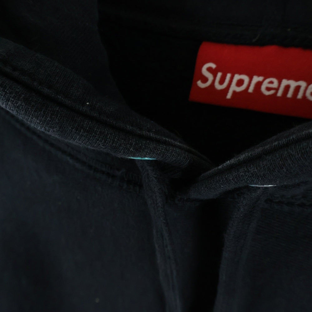 SUPREME(シュプリーム) 21AW Number One Hooded Sweatshirt ナンバーワン ロゴエンブロイダリー プルオーバー スウェット パーカー ブラック