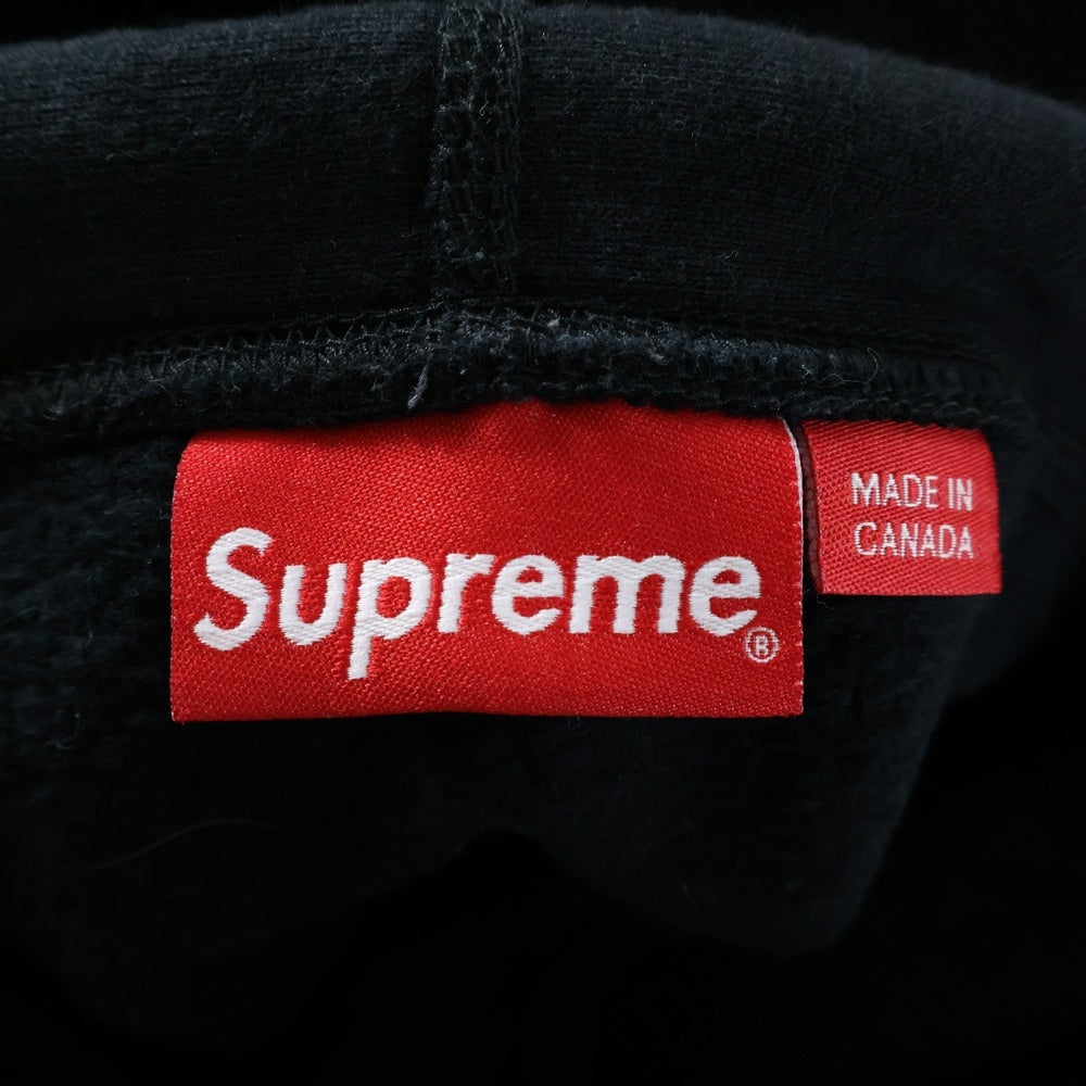 SUPREME(シュプリーム) 21AW Number One Hooded Sweatshirt ナンバーワン ロゴエンブロイダリー プルオーバー スウェット パーカー ブラック