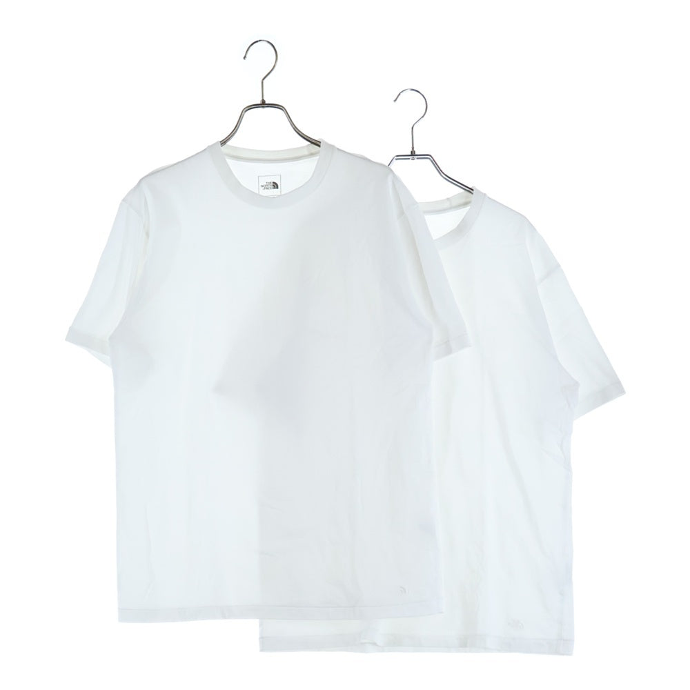 THE NORTH FACE(ザノースフェイス) S/S FD PACK TEE ロゴエンブロイダリー クルーネック 半袖 フラッシュ ドライ パック Tシャツ カットソー ホワイト NT32542