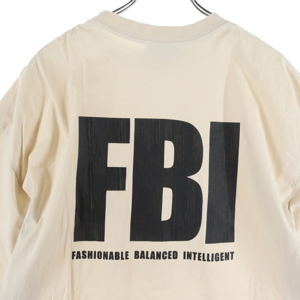 BALENCIAGA(バレンシアガ) FBI Logo Tee ロゴプリント クルーネック半袖Tシャツ ホワイト 681314 TLVG9