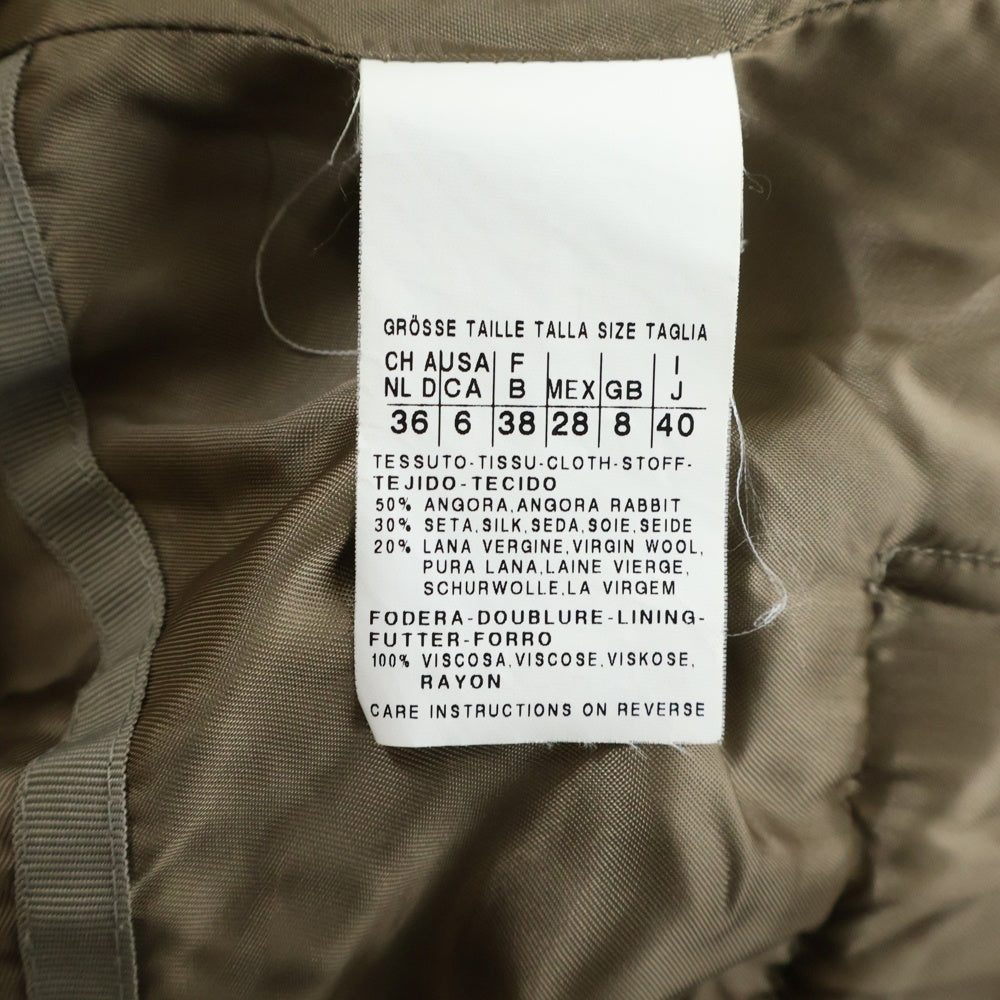 Max Mara(マックスマーラ) ボタンレスデザイン ダブルポケット フーデッド ロングコート ベージュ 60160213 050