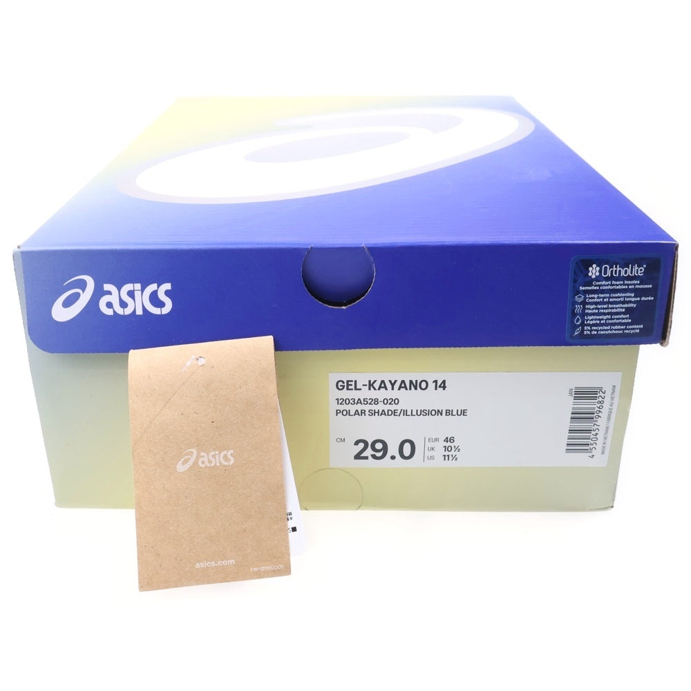 ASICS(アシックス) GEL KAYANO14 ゲル カヤノ ローカットスニーカー シルバー/ブルー US11.5/29cm F450724