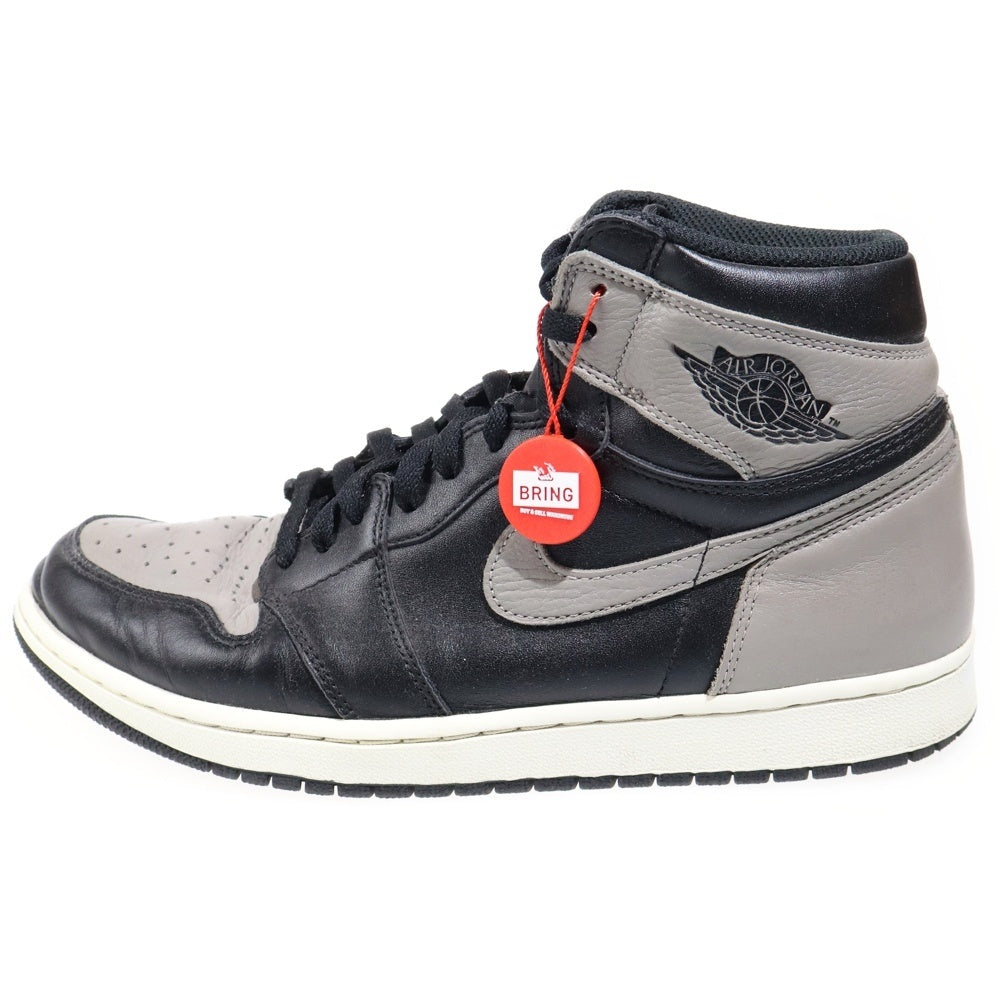 NIKE(ナイキ) AIR JORDAN 1 RETRO HIGH OG SHADOW エアジョーダン シャドウ ハイカットスニーカー ブラック/グレー US11/29cm 555088-013
