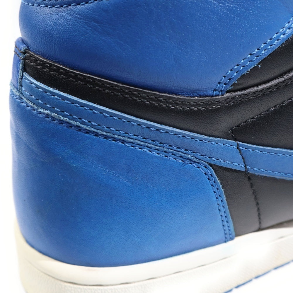 NIKE(ナイキ) AIR JORDAN 1 RETRO HIGH ROYAL エアジョーダン1 レトロ ロイヤル ハイカットスニーカー ブルー/ブラック US10.5/28.5cm 555088-007