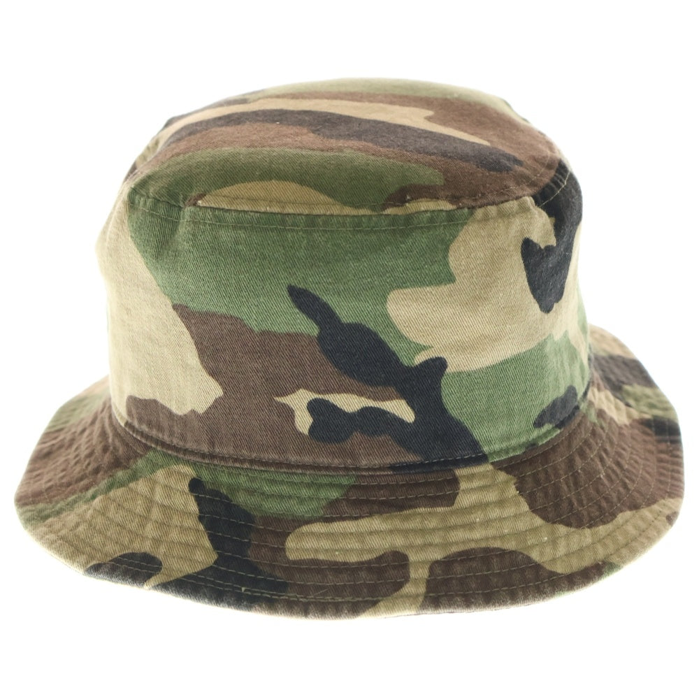 SOPHNET.(ソフネット) ARCH LOGO COTTON アーチロゴデザイン コットン カモ柄 バケットハット 帽子 カーキ SOPH-150124