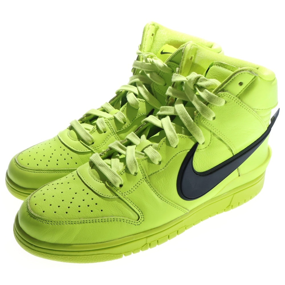 NIKE(ナイキ) ×AMBUSH DUNK HIGH FLASH LIME アンブッシュ ダンク フラッシュライム ハイカットスニーカー ネオングリーン US10/28cm CU7544-300