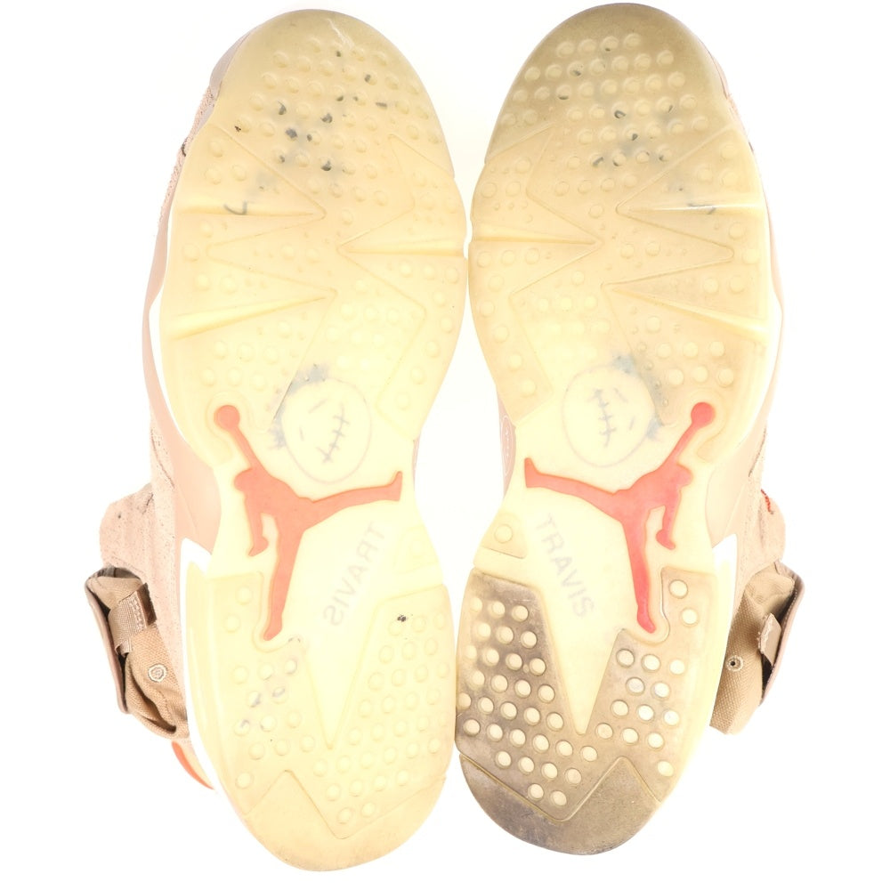 NIKE(ナイキ) ×TRAVIS SCOTT AIR JORDAN 6 RETRO SP BRITISH KAHKI トラヴィススコット エアジョーダン6 レトロ ハイカットスニーカー ベージュ US10.5/28.5cm DH0690-200