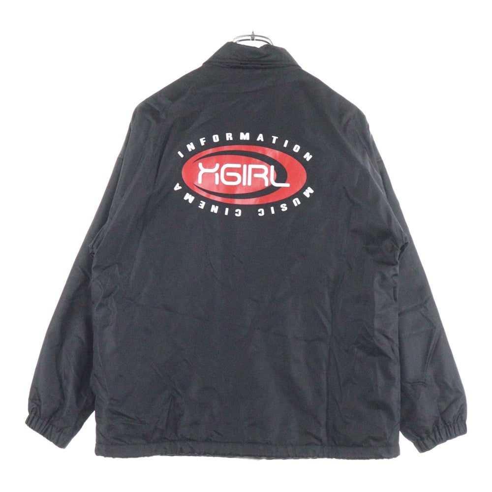 X-GIRL(エックスガール) Coach Jacket ナイロンコーチジャケット ブラック 05199502