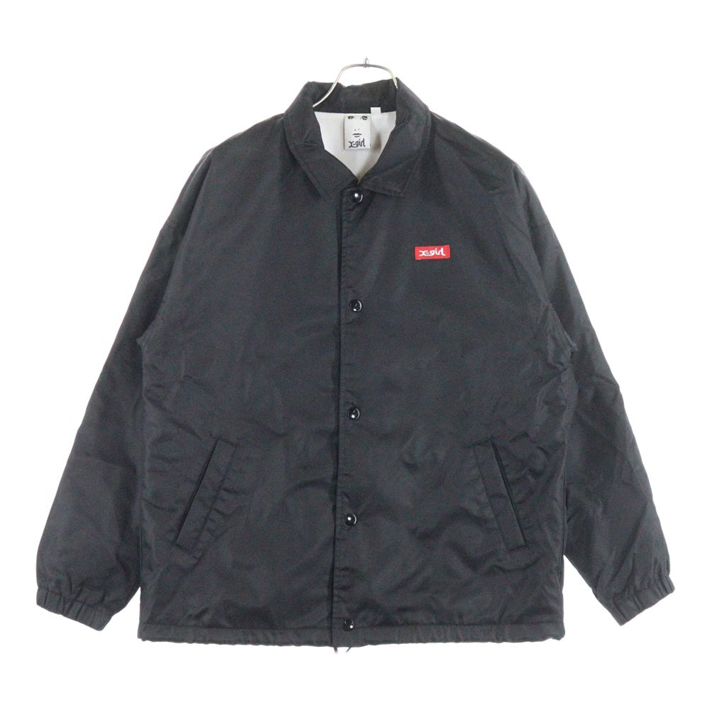 X-GIRL(エックスガール) Coach Jacket ナイロンコーチジャケット ブラック 05199502