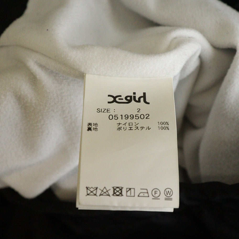 X-GIRL(エックスガール) Coach Jacket ナイロンコーチジャケット ブラック 05199502