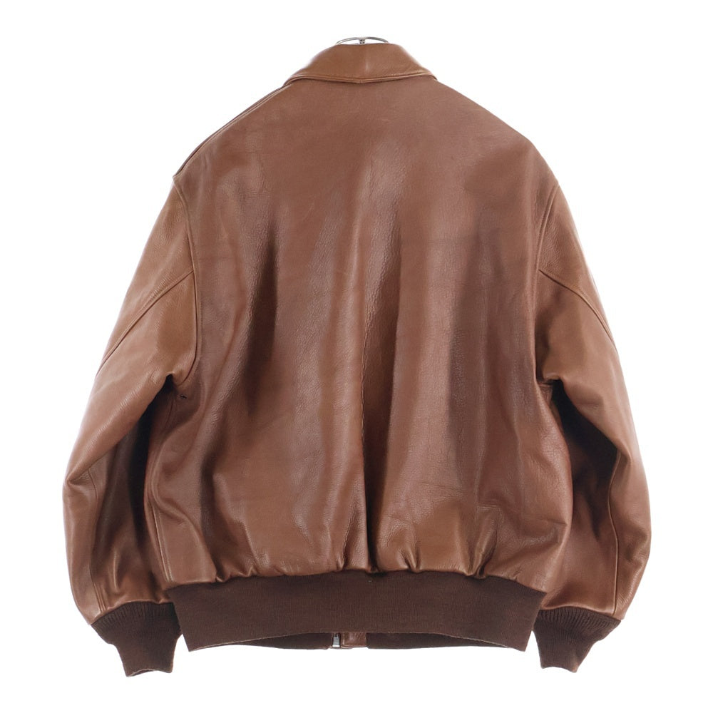 WACKO MARIA(ワコマリア) 24AW A-2 FLIGHT JACKET レザー フライトジャケット ブラウン