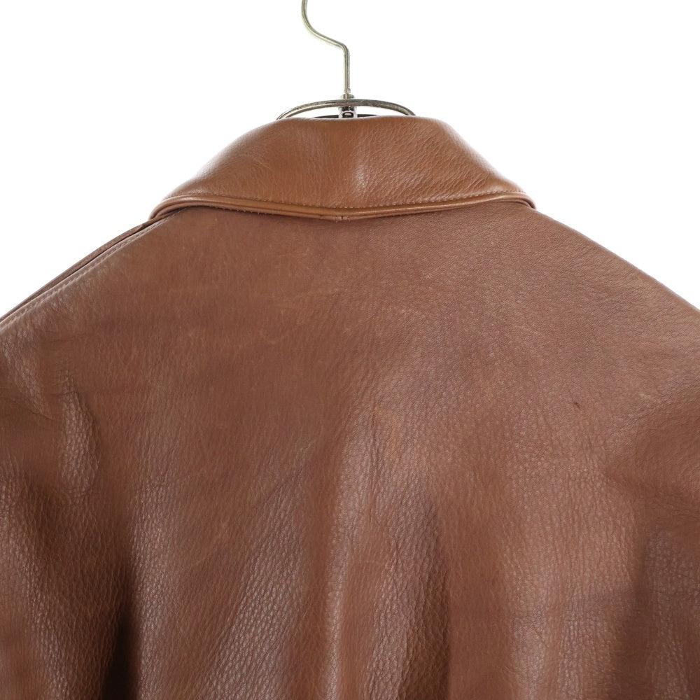 WACKO MARIA(ワコマリア) 24AW A-2 FLIGHT JACKET レザー フライトジャケット ブラウン