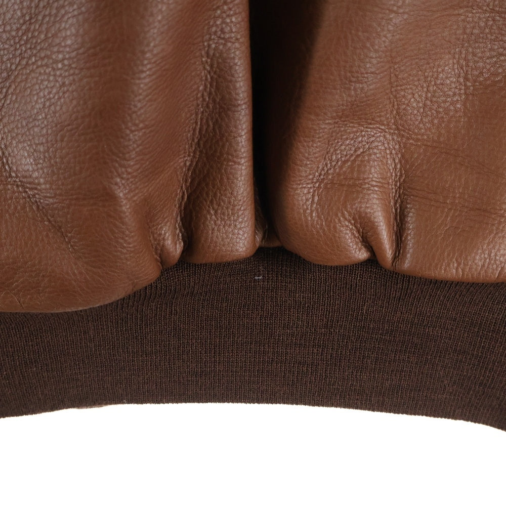 WACKO MARIA(ワコマリア) 24AW A-2 FLIGHT JACKET レザー フライトジャケット ブラウン