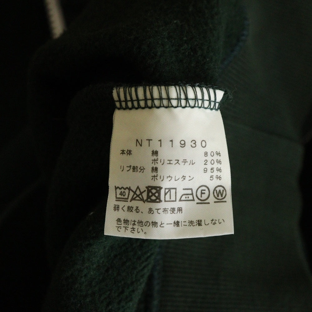 THE NORTH FACE(ザノースフェイス) REARVIEW FULLZIP HOODIE リアビューフルジップフーディ スウェットパーカー グリーン NT11930