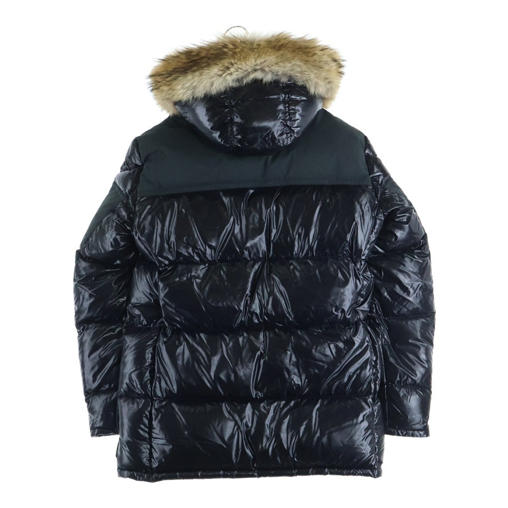 MONCLER(モンクレール) 18AW FREY GIUBBOTTO ファーフーデッド ナイロン ダウンジャケット ブラック D20914182325