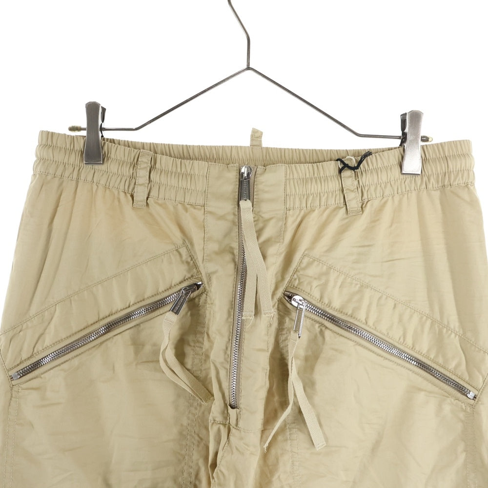 DSQUARED2(ディースクエアード) 22SS PARACHUTE TROUSERS サイドジップ パラシュート ジョガーパンツ トラウザー ベージュ S71KB0454 S54540
