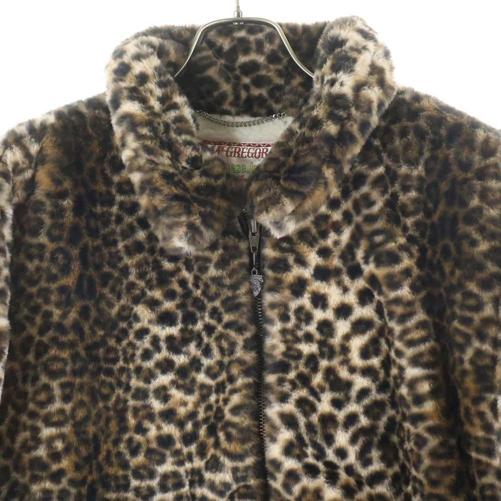 WACKO MARIA(ワコマリア) 25AW ×MCGREGOR LEOPARD FUR ANTI-FREEZE JACKET マックレガー レオパード ファー アンチフリーズ ボアジャケット ベージュ 25FW-WMO-MC02