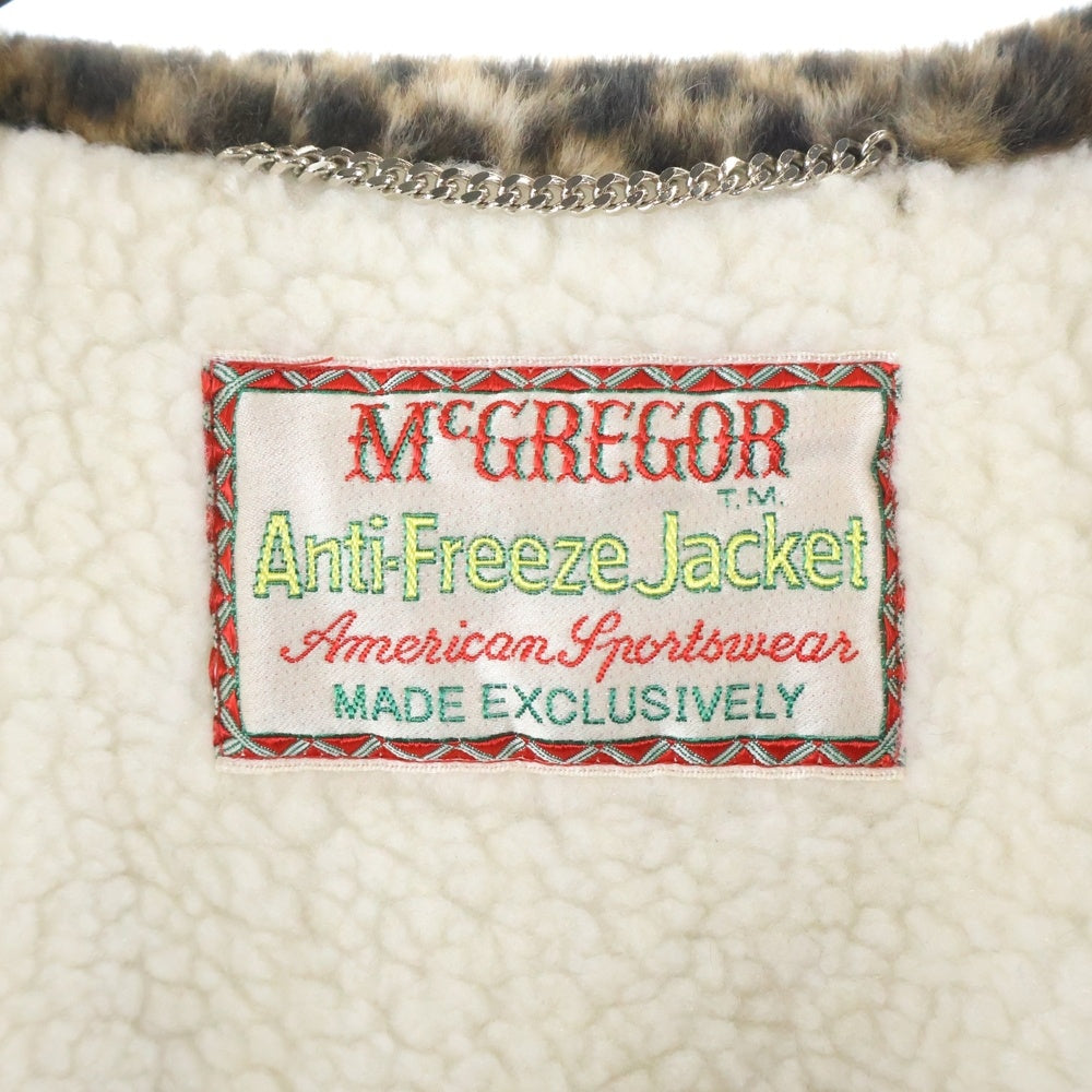 WACKO MARIA(ワコマリア) 25AW ×MCGREGOR LEOPARD FUR ANTI-FREEZE JACKET マックレガー レオパード ファー アンチフリーズ ボアジャケット ベージュ 25FW-WMO-MC02
