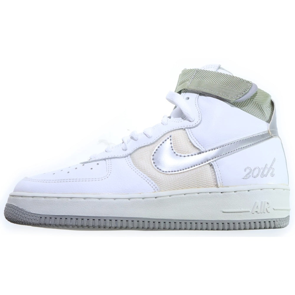NIKE(ナイキ) 【観賞用 2002年製】 AIR FORCE 1 HIGH L/M 20TH エアフォース1 20周年 ハイカットスニーカー ホワイト US8/26cm 302347-102