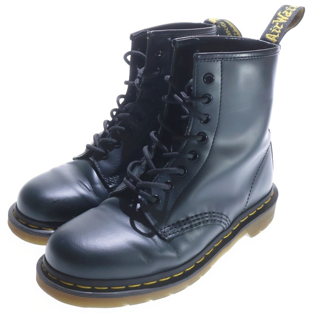 Dr.Martens(ドクターマーチン) 8ホール レースアップ レザーロングブーツ レディース ネイビー 10072