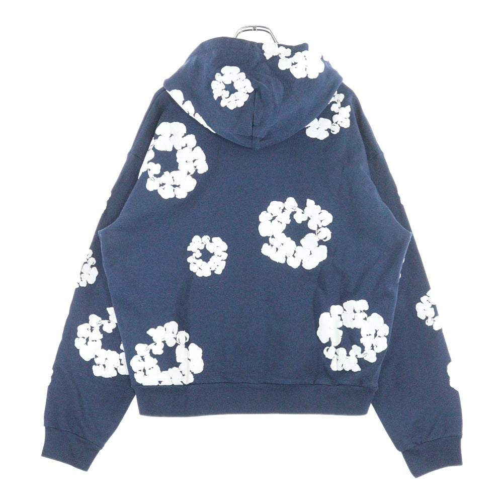 DENIM TEARS(デニムティアーズ) 23SS COTTON WREATH HOODIE コットン リース フーデット スウェットパーカー ネイビー