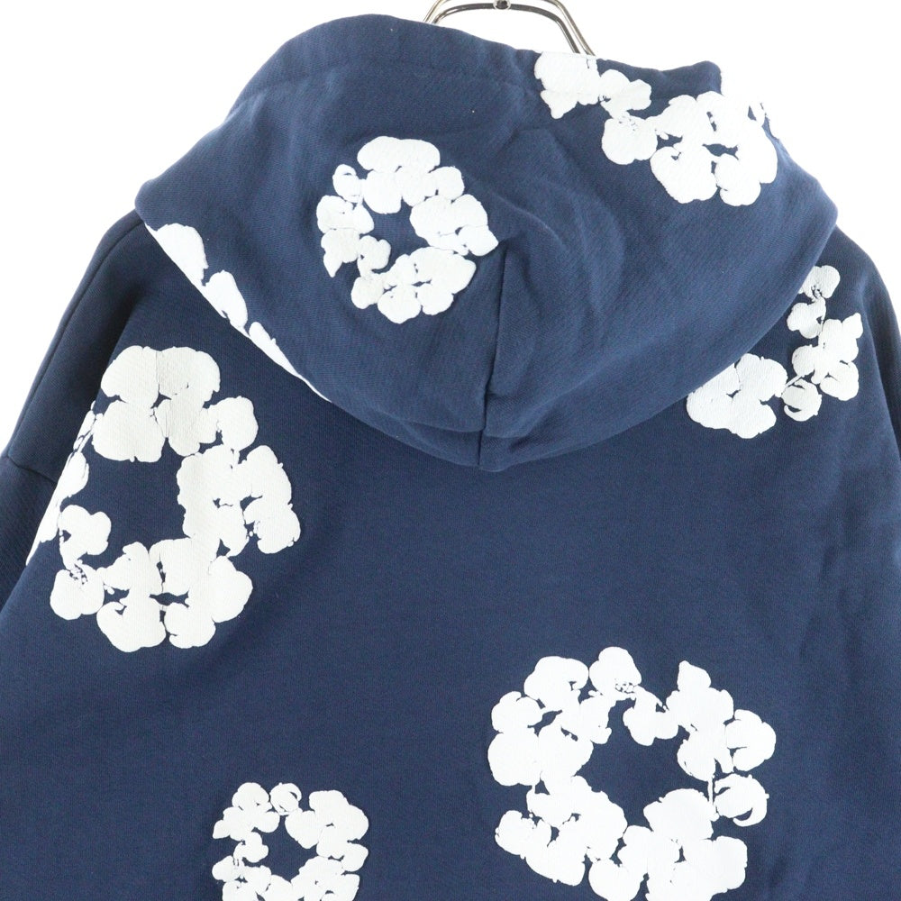 DENIM TEARS(デニムティアーズ) 23SS COTTON WREATH HOODIE コットン リース フーデット スウェットパーカー ネイビー