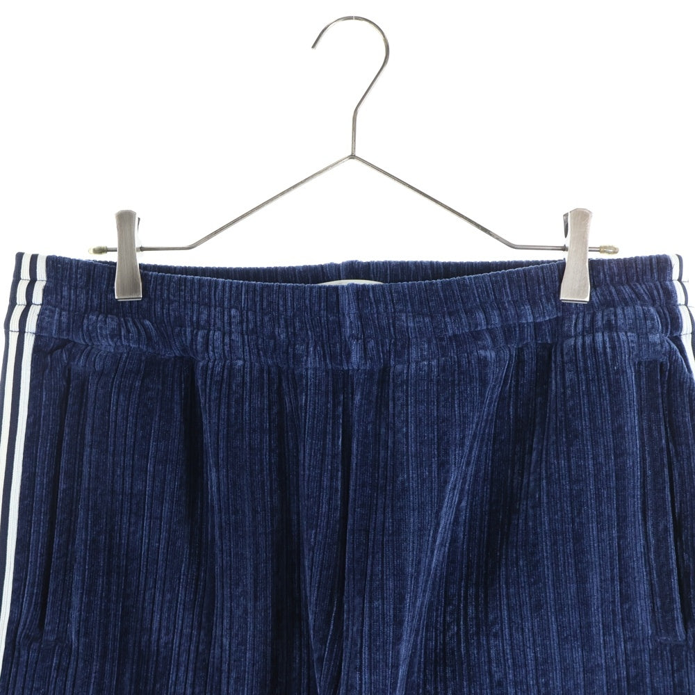 KITH(キス) 24AW VELVET CORD DAMON TRACK PANT NOCTURNAL ベルベット コード デイモン ノクターナル トラックパンツ ネイビー/ホワイト KHM060666