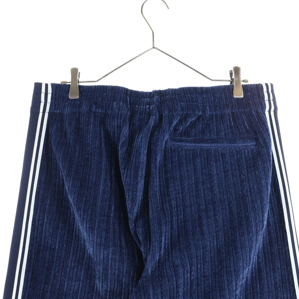 KITH(キス) 24AW VELVET CORD DAMON TRACK PANT NOCTURNAL ベルベット コード デイモン ノクターナル トラックパンツ ネイビー/ホワイト KHM060666