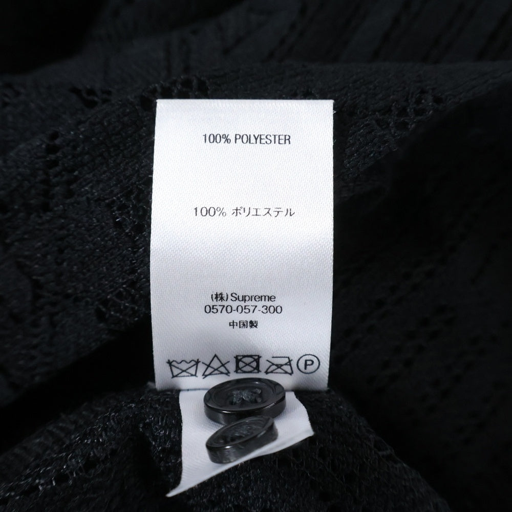 SUPREME(シュプリーム) 20SS Lace S/S Shirt レース半袖シャツ ブラック