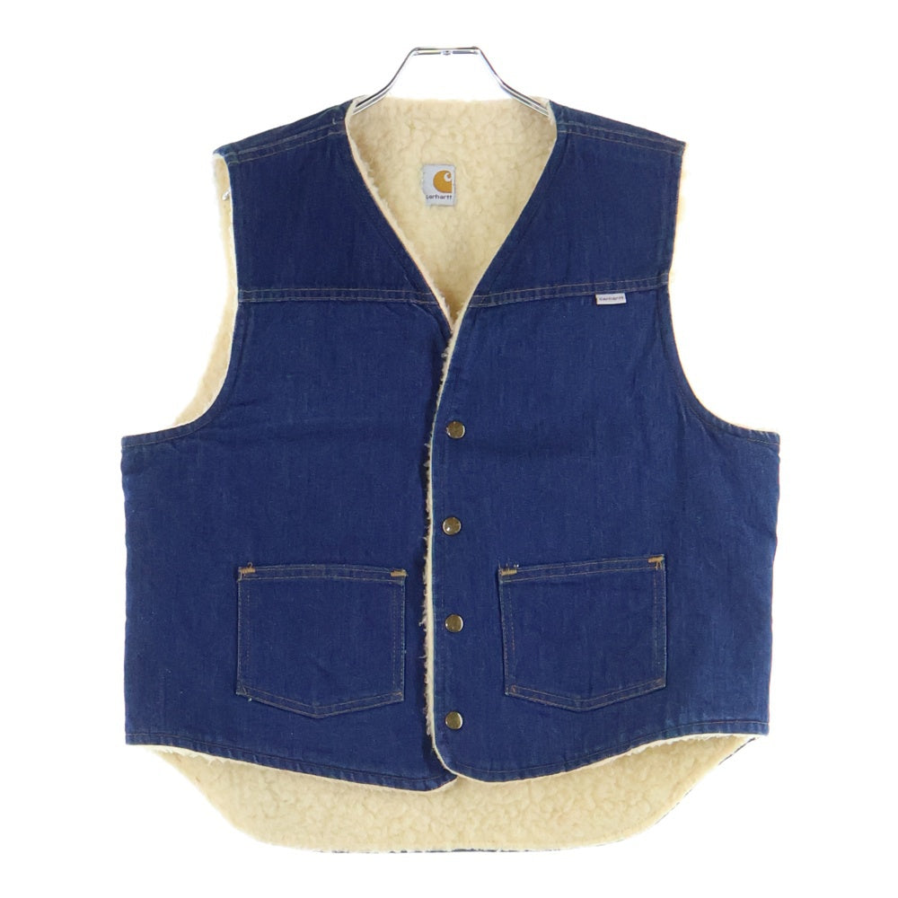 CARHARTT(カーハート) 90S VINTAGE 星タグ 裏ボア デニムベスト ジャケット インディゴ