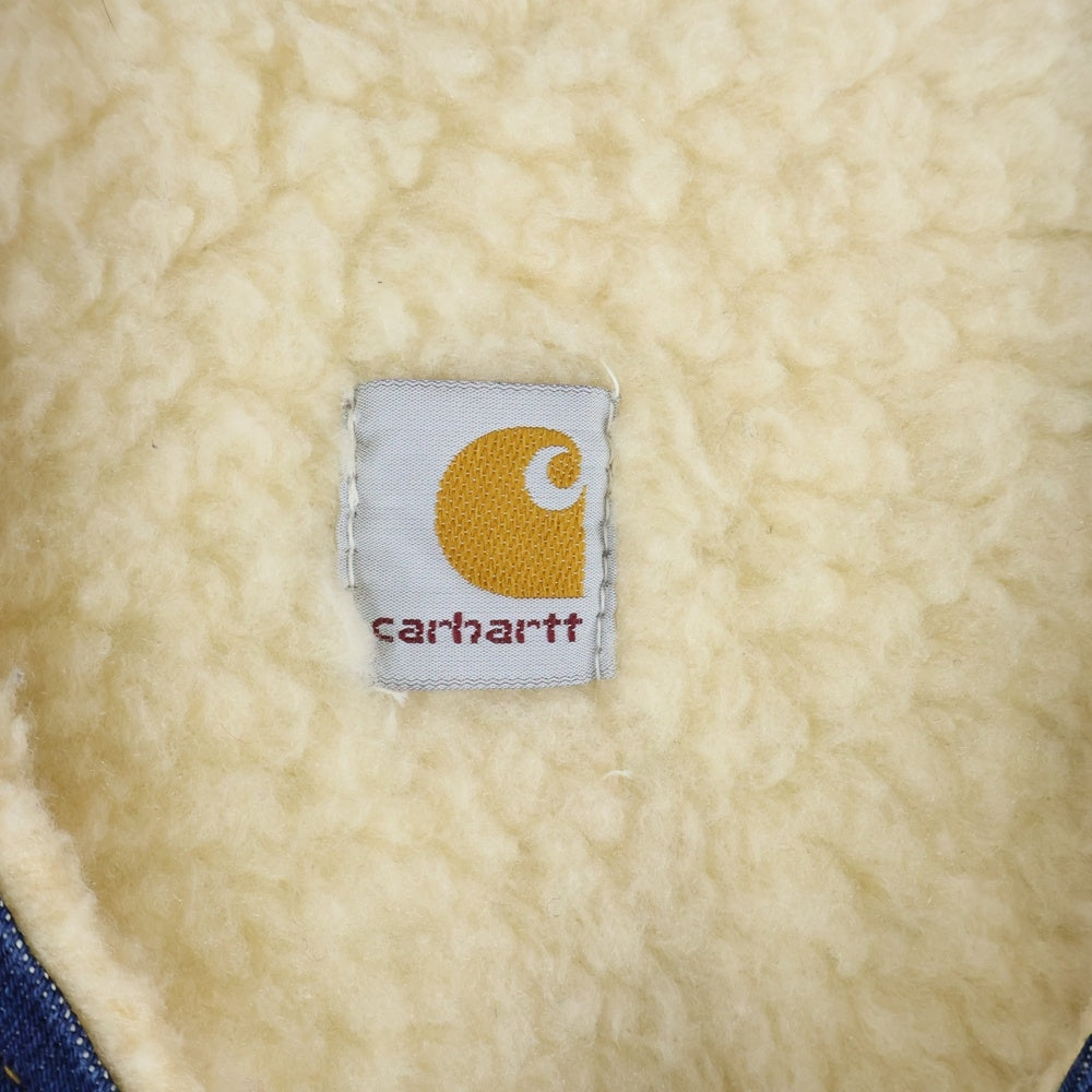 CARHARTT(カーハート) 90S VINTAGE 星タグ 裏ボア デニムベスト ジャケット インディゴ